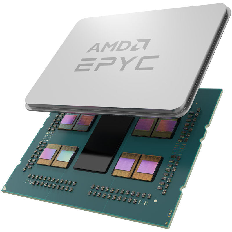 Detalj av AMD Epyc 7313P prosessor