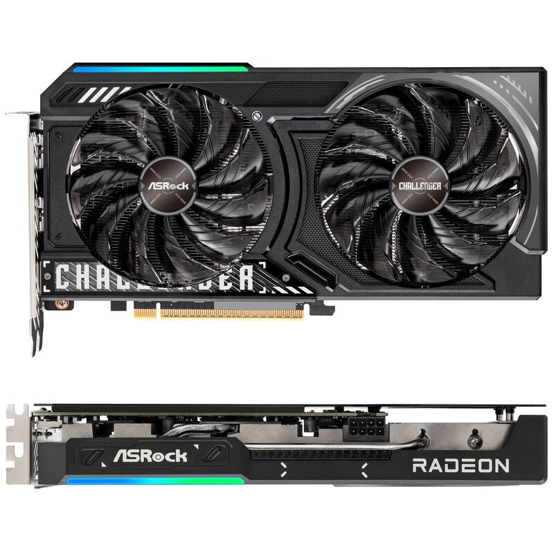 Detalj av ASRock Radeon RX 9060 XT CL grafikkort