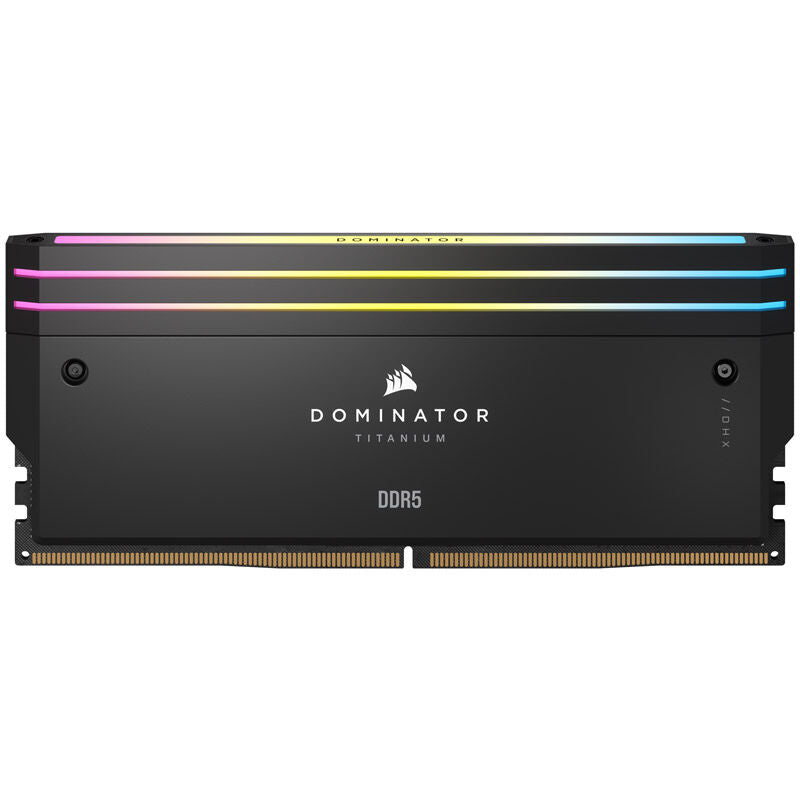 Detalj av Corsair Dominator Titanium DDR5-7200 CL34 RAM 32 GB svart