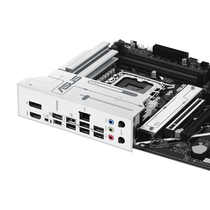 Detalj av M.2 spor på ASUS Prime Z890-P WiFi hovedkort