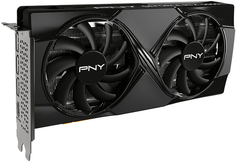 Detalj av PNY GeForce RTX 5060 Ti OC Edition grafikkort vifte