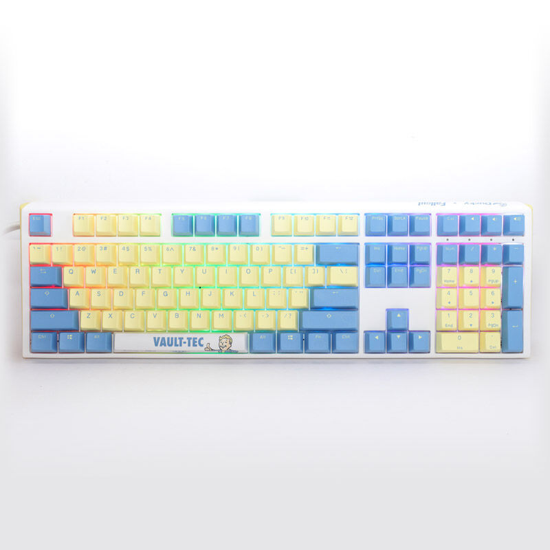 Sideprofil av Ducky x Fallout Vault-Tec One 3 gamingtastatur