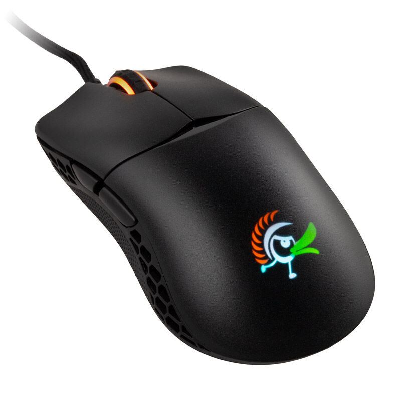 Ducky Feather gamingmus ARGB Huano 16000 DPI bakside