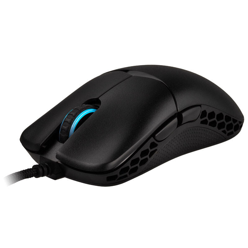 Ducky Feather gamingmus ARGB Huano 16000 DPI detalj av musehjul