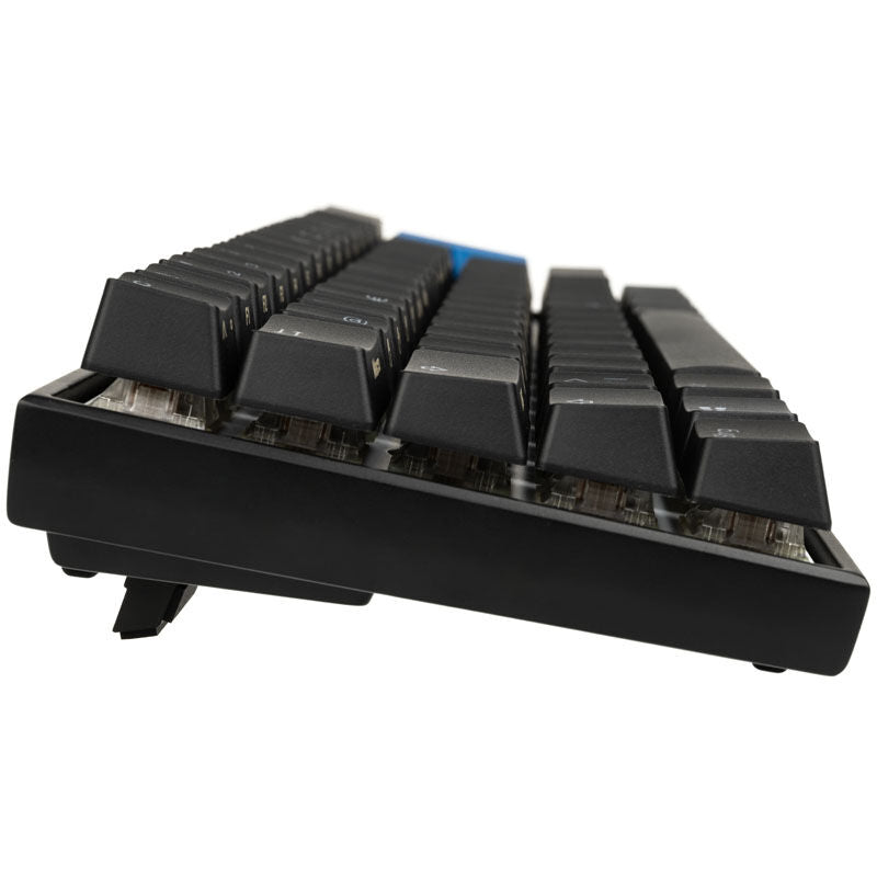 Ducky Mecha Mini gamingtastatur 60% RGB MX-Brown svart montert på skrivebord