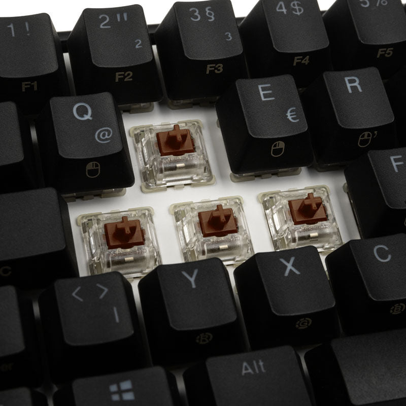 Ducky Mecha Mini gamingtastatur 60% RGB MX-Brown svart avtakbart USB-C-kabel