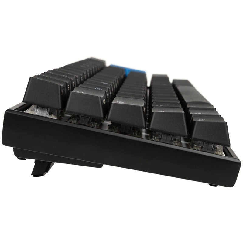 Detaljbilde av RGB-belysning på Ducky Mecha Mini gamingtastatur MX-Black RGB 60 % svart
