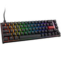 Ducky Mecha Pro SF gamingtastatur 65% Cherry MX-Red RGB svart forfra