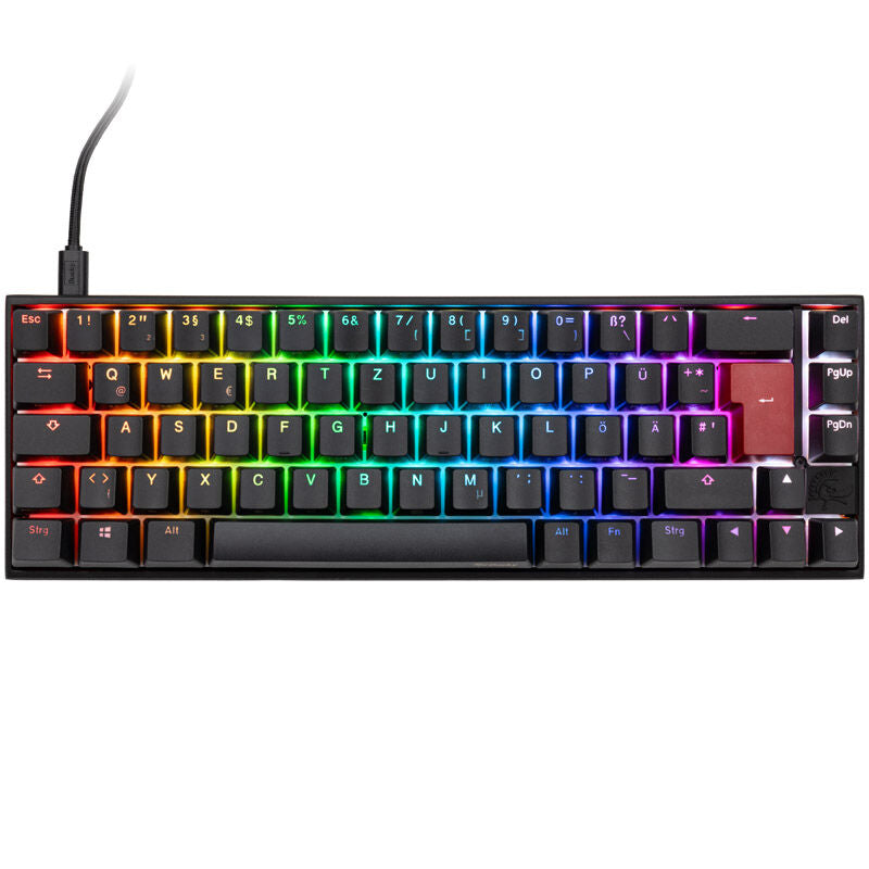 Ducky Mecha Pro SF gamingtastatur 65% MX-Speed Silver RGB bakside