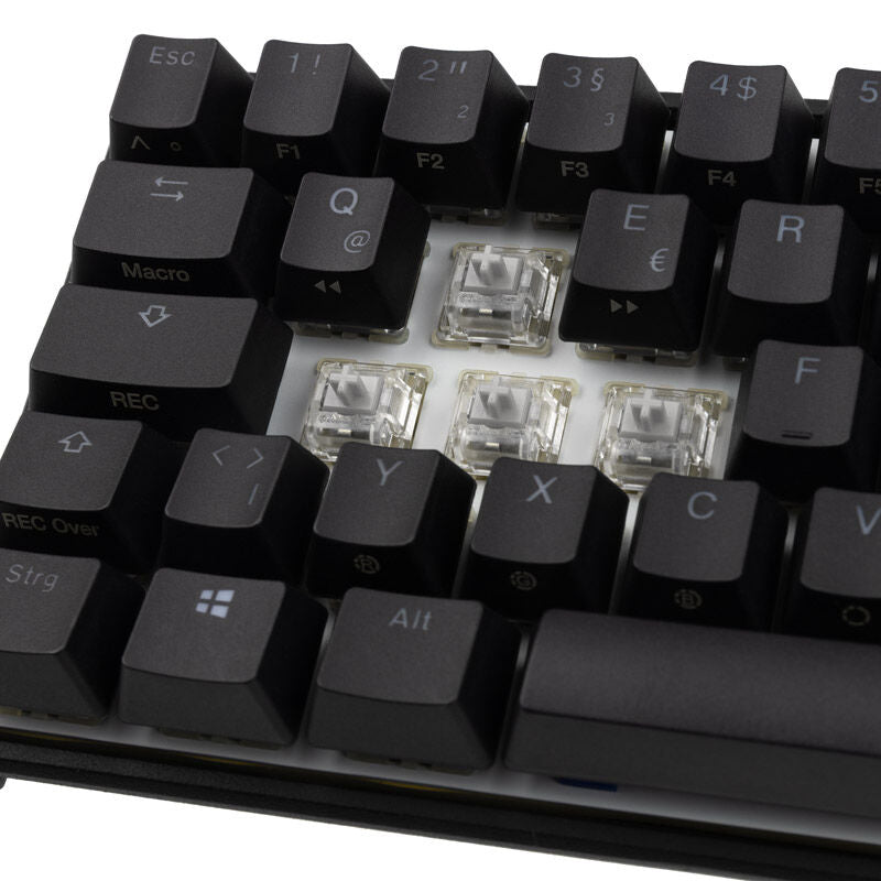 Montert Ducky Mecha Pro SF gamingtastatur med RGB-belysning