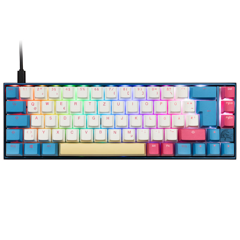 Ducky Mecha SF Limited Dawn Edition gamingtastatur RGB MX-Black bakside