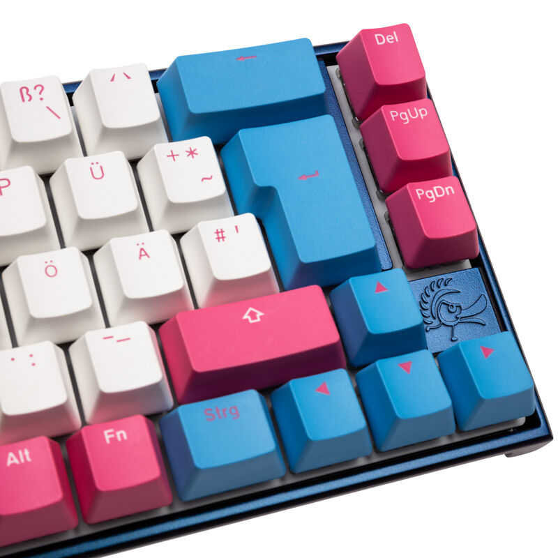 Sideprofil av Ducky Mecha SF Limited Dawn Edition gamingtastatur RGB MX-Black