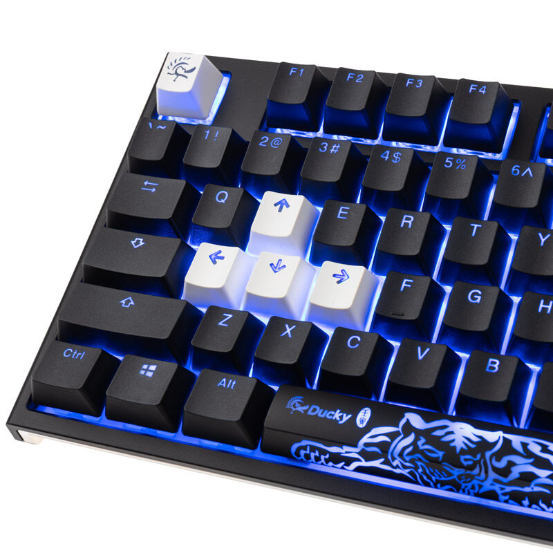 RGB-LED lysmodus på Ducky One 2 Backlit PBT gamingtastatur RGB MX-Black svart