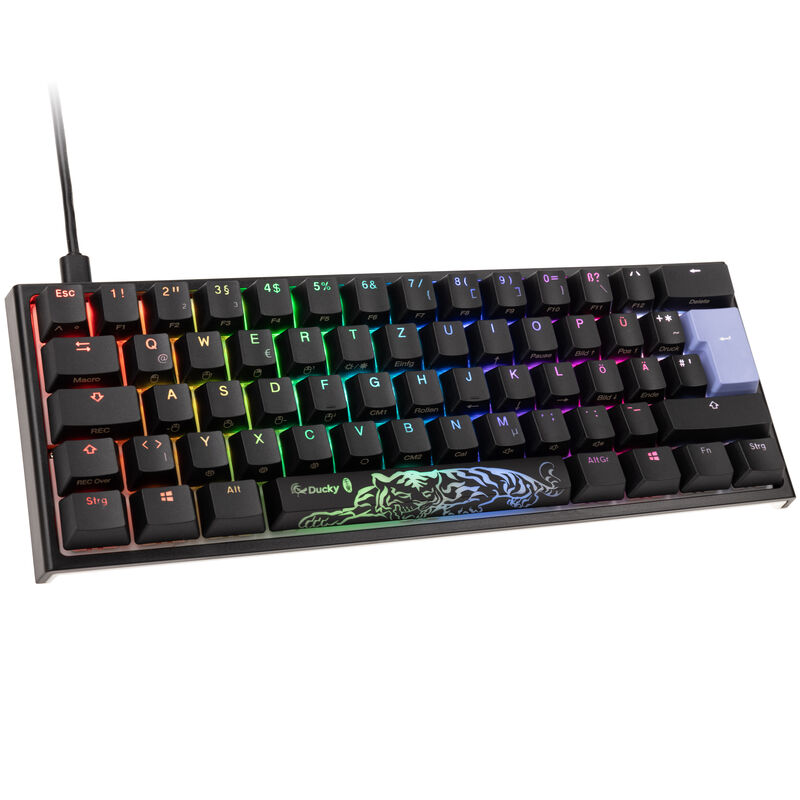 Ducky One 2 Pro Mini gamingtastatur Cherry Silent Red RGB PBT forfra