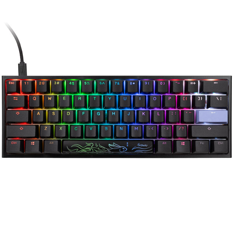 Ducky One 2 Pro Mini gamingtastatur 60 % RGB Cherry MX Blue bakside