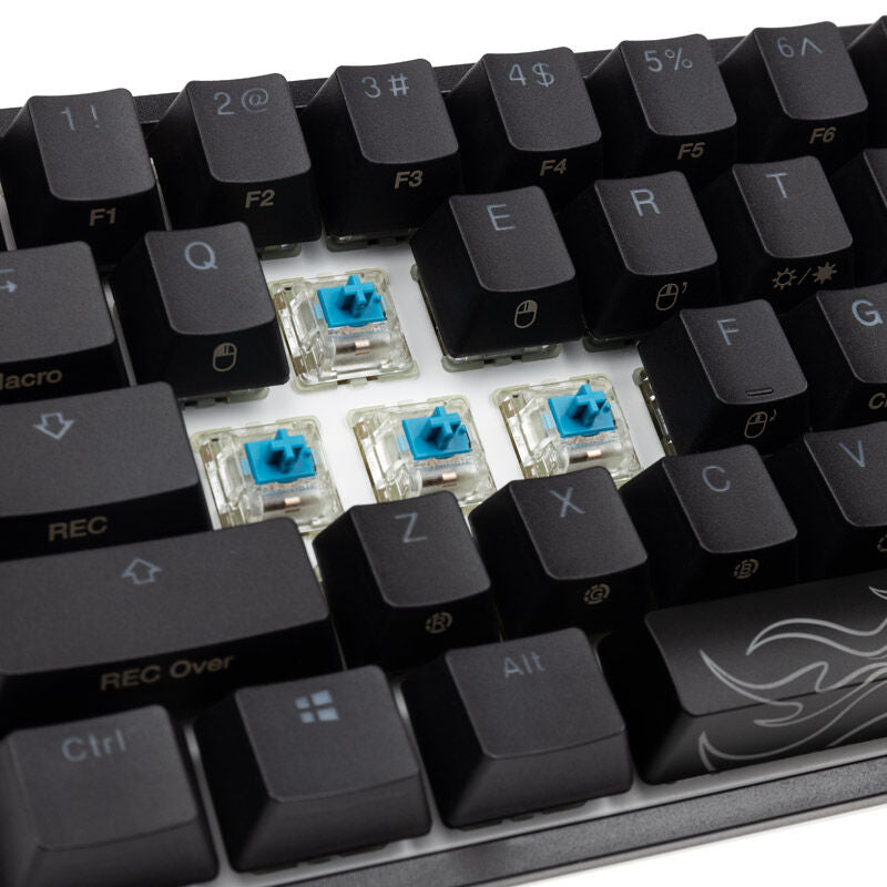 Ducky One 2 Pro Mini gamingtastatur 60 % RGB Cherry MX Blue sideprofil