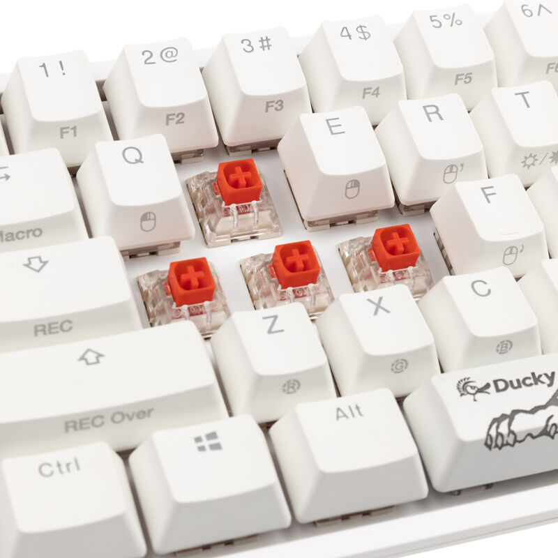 Ducky One 2 Pro Mini White Edition tastatur med RGB-effekter