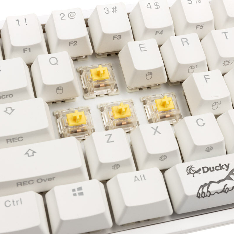 RGB-effekter på Ducky One 2 Pro Mini White tastatur