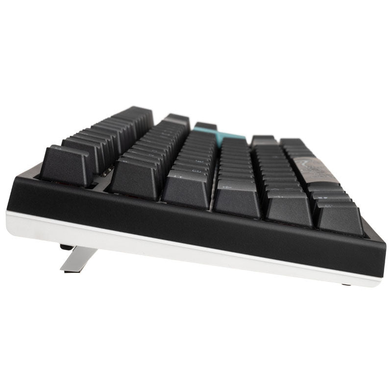 Ducky One 2 TKL PBT gamingtastatur RGB MX-Black svart montert på skrivebord
