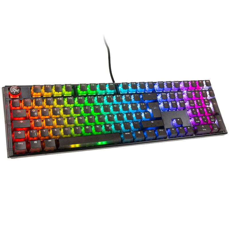 Ducky One 3 Aura Black gamingtastatur RGB mekanisk MX-Red forfra
