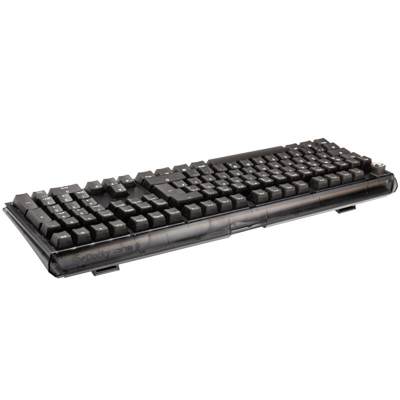 Ducky One 3 Aura Black gamingtastatur RGB mekanisk MX-Red detalj av tastaturtaster