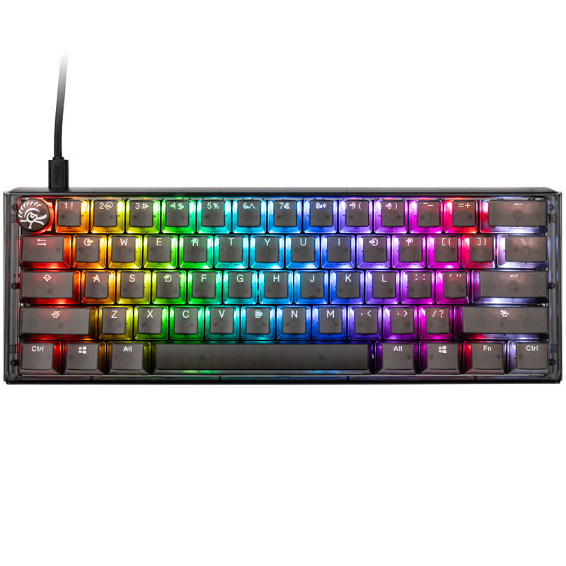 Ducky One 3 Aura Black Mini 60% gamingtastatur bakside