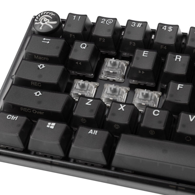 Ducky One 3 Aura Black Mini gamingtastatur 60% nærbilde av tastatur