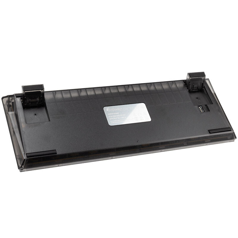 Montert Ducky One 3 Aura Black Mini gamingtastatur RGB MX-Brown US på skrivebord