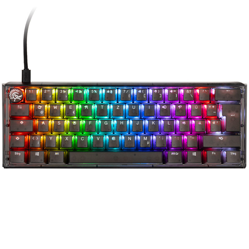 Ducky One 3 Aura Black Mini gamingtastatur RGB MX-Speed-Silver bakside