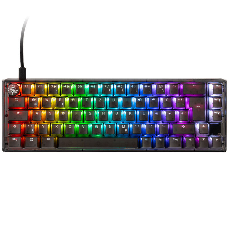 Ducky One 3 Aura Black SF gamingtastatur 65% bakside