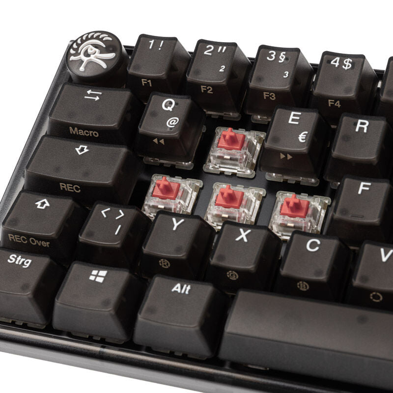 Montert Ducky One 3 Aura Black SF gamingtastatur 65 % med RGB-belysning