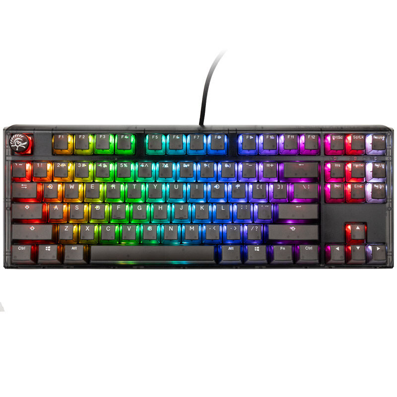 Ducky One 3 Aura Black TKL gamingtastatur RGB bakside