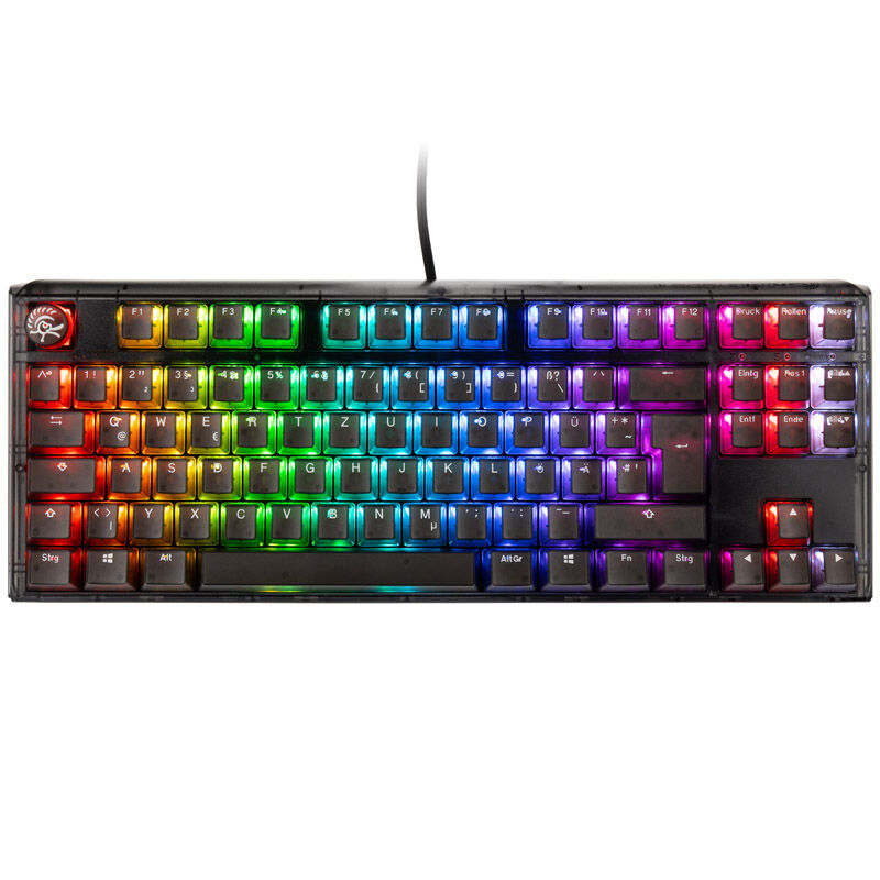 Ducky One 3 Aura Black TKL gamingtastatur RGB bakside