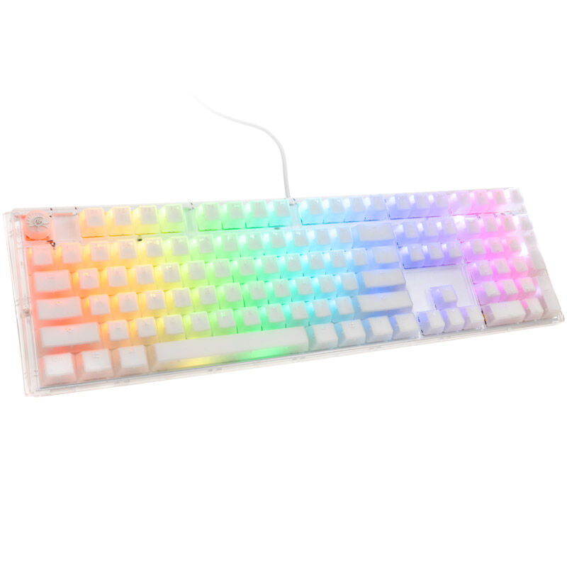 Ducky One 3 Aura White gamingtastatur forfra