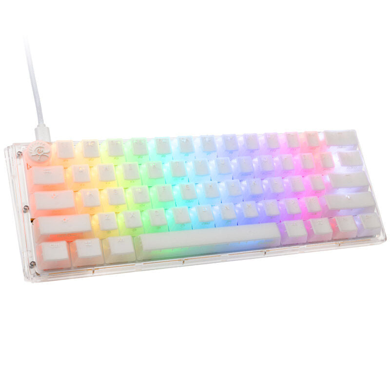 Ducky One 3 Aura White Mini gamingtastatur 60% forfra