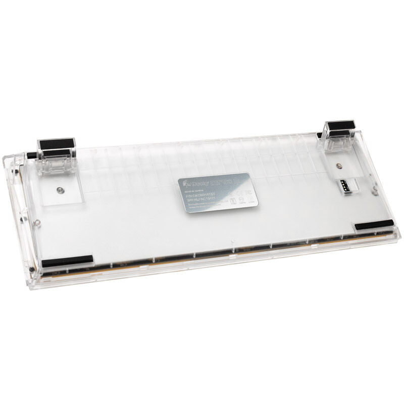 Ducky One 3 Aura White Mini gamingtastatur 60% montert på skrivebord