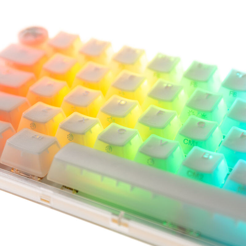 RGB-belysning på Ducky One 3 Aura White Mini gamingtastatur 60%