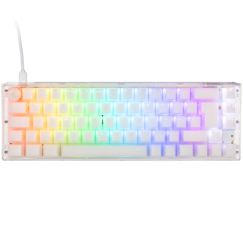 Ducky One 3 Aura White SF gamingtastatur 65% bakside