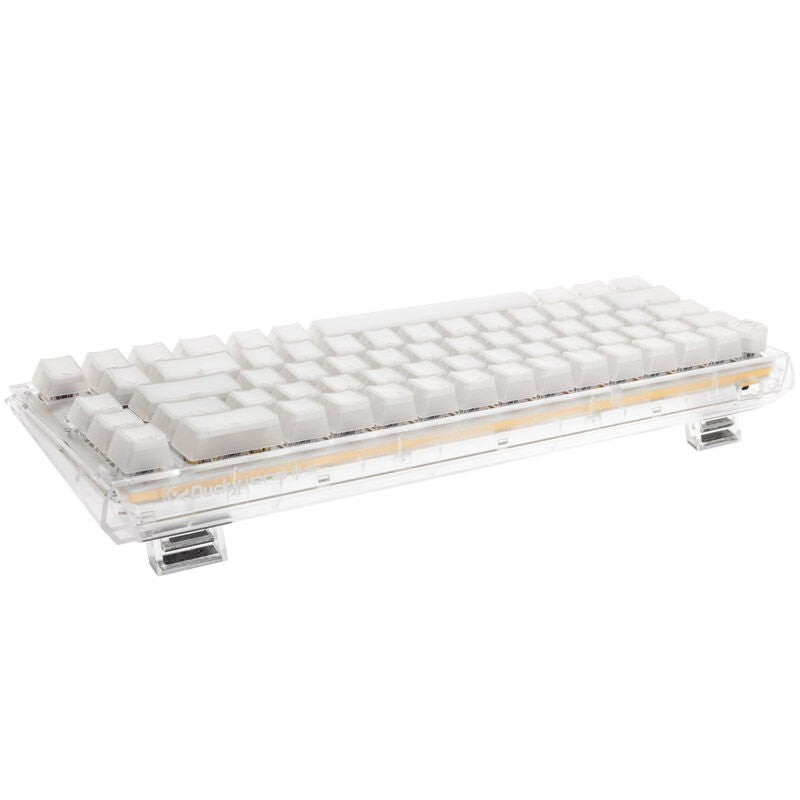 Detalj av Ducky One 3 Aura White SF 65% gamingtastatur tastaturknapper