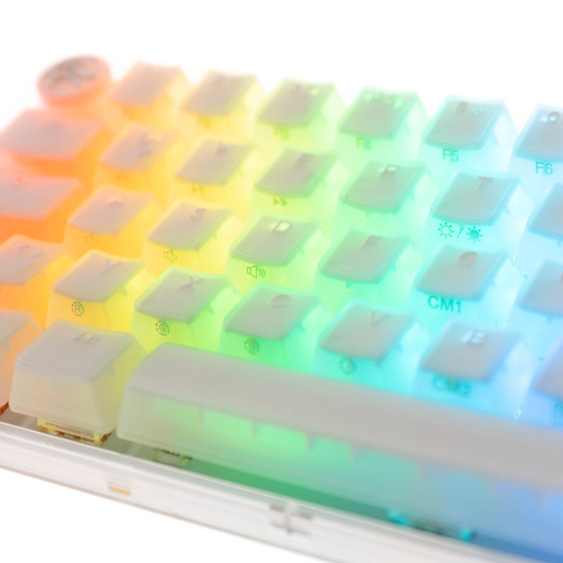 Ducky One 3 Aura White SF gamingtastatur 65% sideprofil
