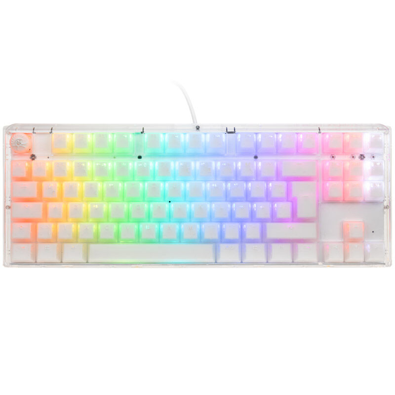 Ducky One 3 Aura White TKL gamingtastatur RGB bakside