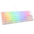 Ducky One 3 Aura White TKL gamingtastatur RGB MX-Speed-Silver forfra