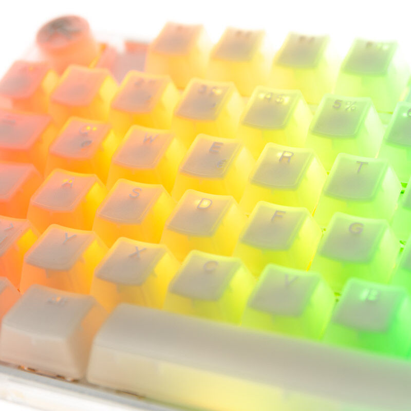 Ducky One 3 Aura White TKL gamingtastatur RGB sideprofil