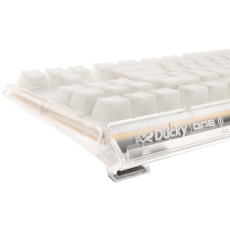 Ducky One 3 Aura White TKL gamingtastatur RGB MX-Speed-Silver USB-C kabel