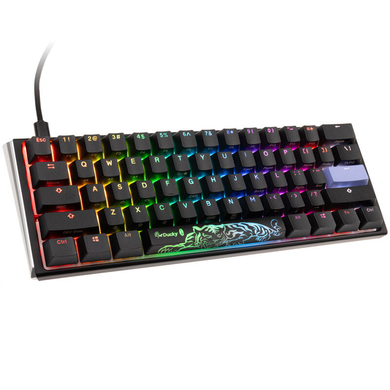 Ducky One 3 Classic Black/White Mini gamingtastatur RGB MX-Red forfra