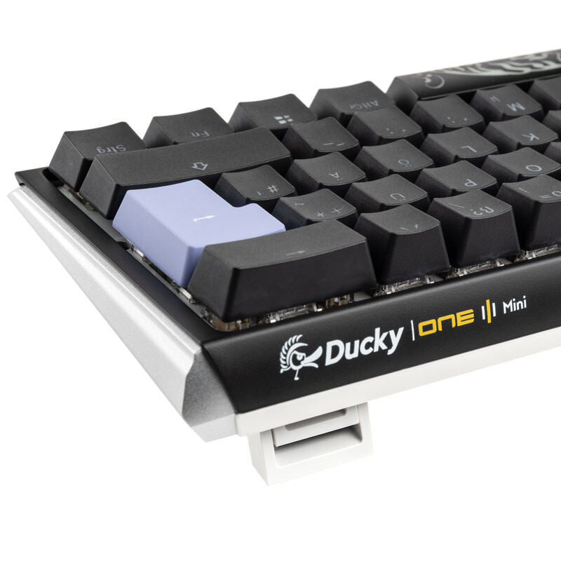 Ducky One 3 Classic Black/White Mini 60% gamingtastatur RGB MX-Blue RGB-lys i bruk