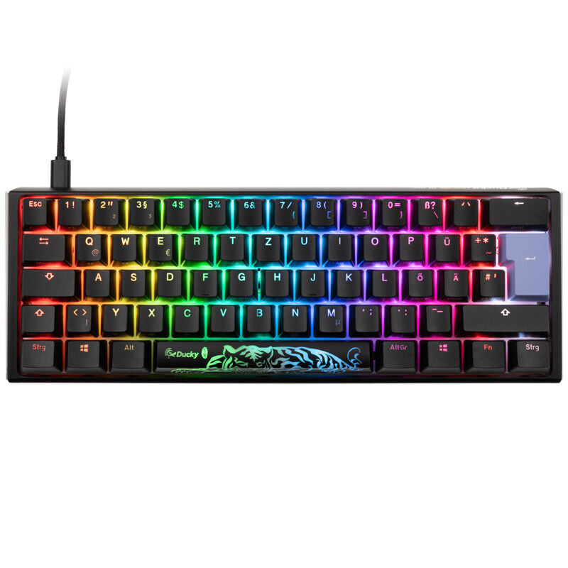 Ducky One 3 Classic Black/White Mini gamingtastatur bakside