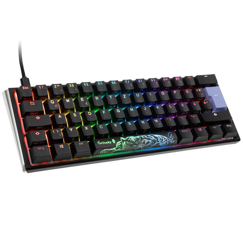Ducky One 3 Classic Black/White Mini gamingtastatur forfra