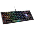 Ducky One 3 Classic Black/White TKL gamingtastatur RGB MX-Blue forfra