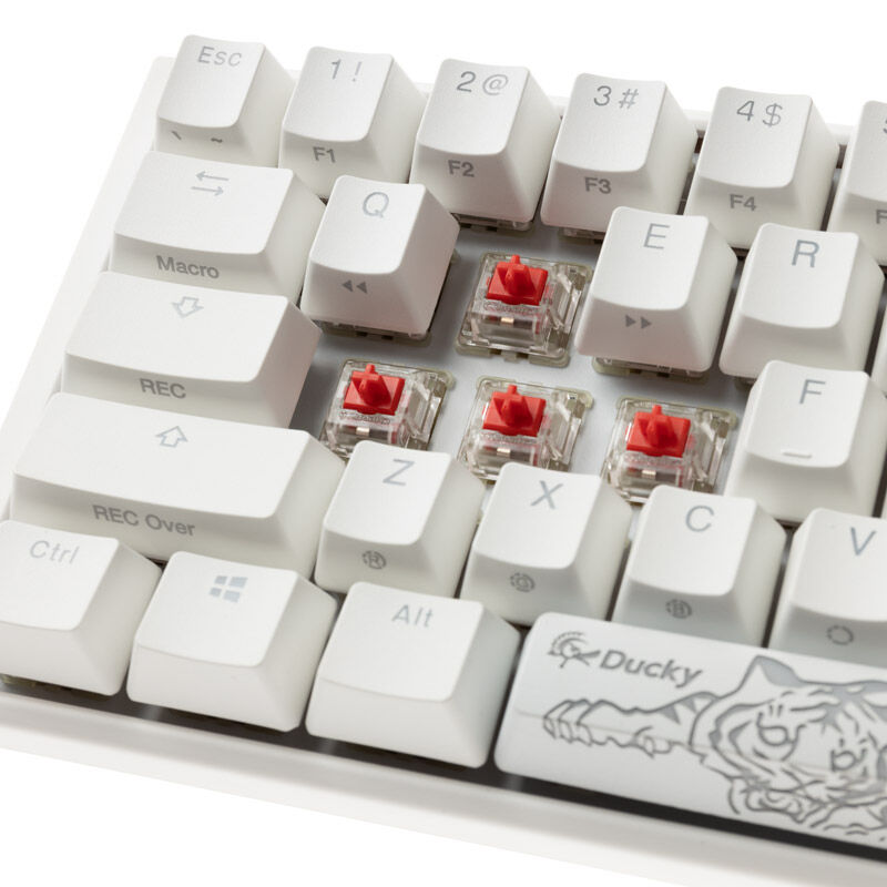 RGB-belysning på Ducky One 3 Classic Pure White Mini gamingtastatur